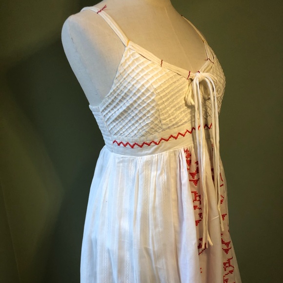 Easley Latticework Crosstitched  Strappy Dress - Picture 6 of 15